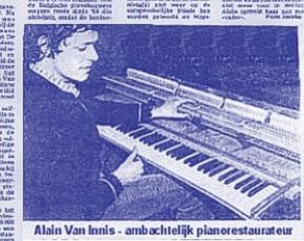 Piano's Van Innis - Persknipsels